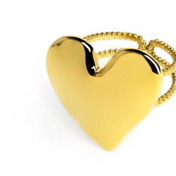 Anello Donna Marlù 33AN0043G-S Cuore in Acciaio Oro