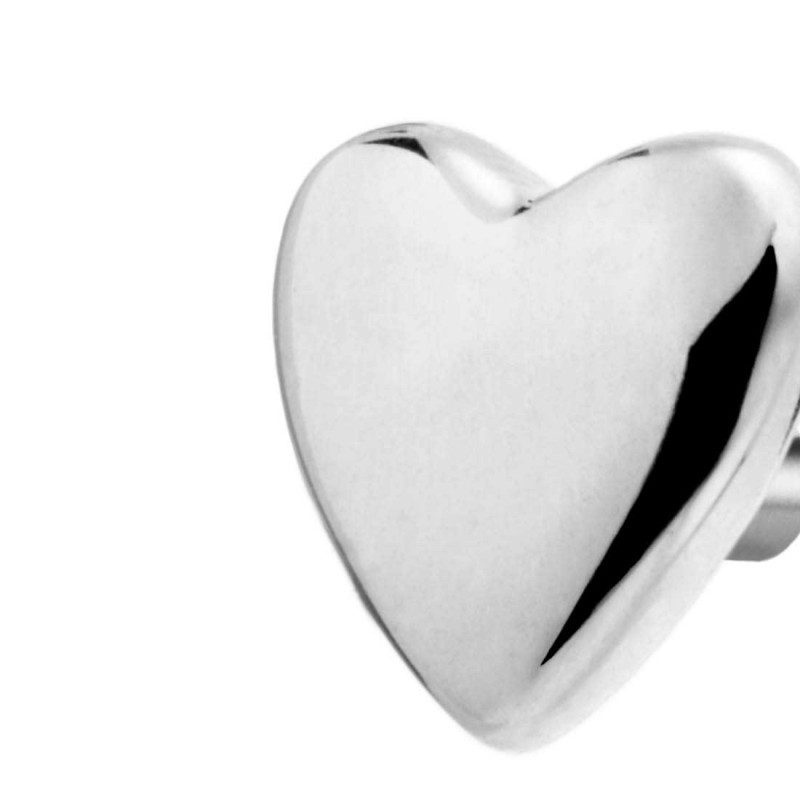Mono Orecchino Donna Marlù 18OR125 Cuore in Acciaio Silver