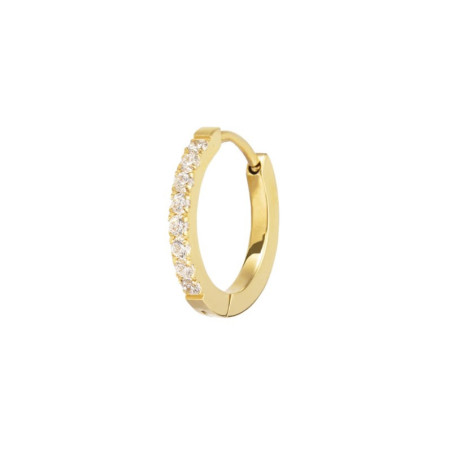 Mono Orecchino Donna Marlù 31OR0020G-W a cerchio 1,7 cm con zirconi Oro