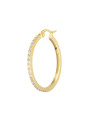 Mono Orecchino Donna Marlù 31OR0027G-W a cerchio 2,9 cm con zirconi Oro