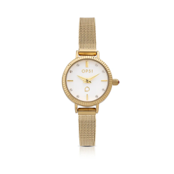 copy of Collana Donna OpsObject OPSCL-1028 In Acciaio Oro Con Iniziale M E Zirconi