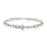 Bracciale Donna Marlù 30BR0012-N in Acciaio Silver con Ancora Centrale Catena Ma