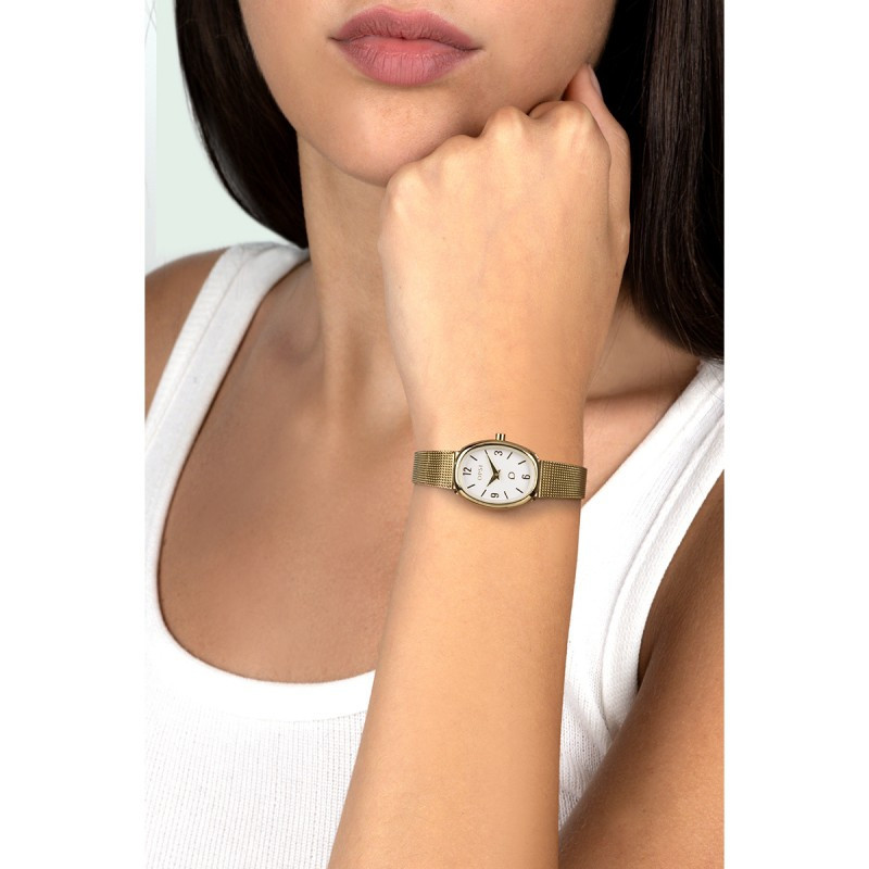 Orologio Donna Bond OPSPW-1126 in Acciaio Oro Ovale