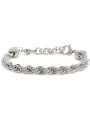 Bracciale Unisex Marlù 30BR0014 Catena Corda in Acciaio Silver 6,8mm