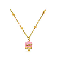 copy of Collana Donna OpsObject OPSCL-1041 Teddy Orso Acciaio Oro e Cristalli