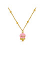 copy of Collana Donna OpsObject OPSCL-1041 Teddy Orso Acciaio Oro e Cristalli