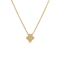 copy of copy of copy of Collana Donna OpsObject OPSCL-1041 Teddy Orso Acciaio Oro e Cristalli