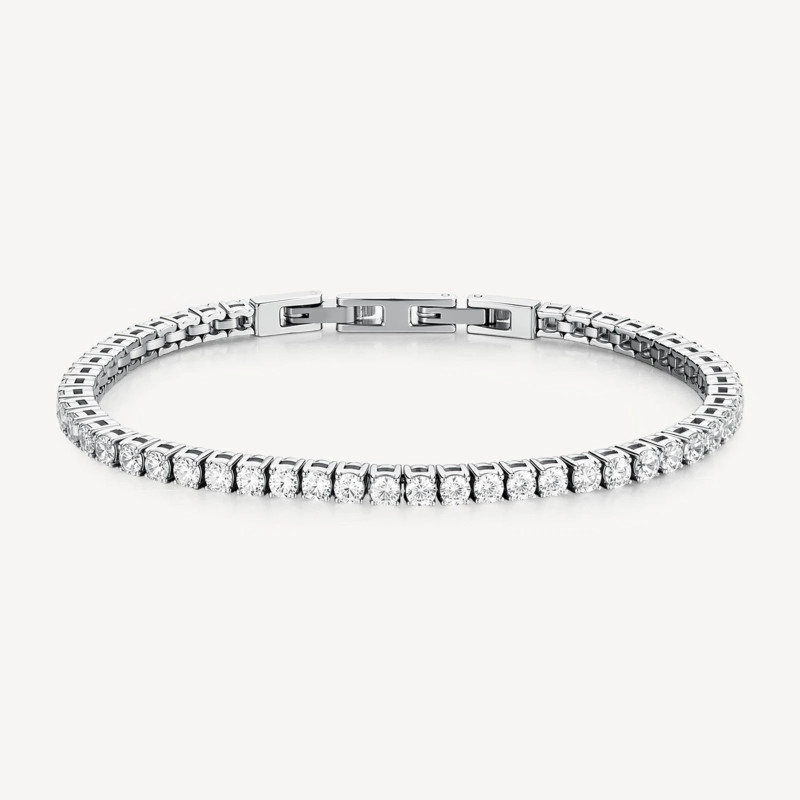 Bracciale Uomo Brosway BVD32 Tennis Acciaio Silver