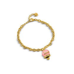 Bracciale Donna Ops Objects OPSBR-977 MyBell in Acciaio Oro e Campana Rosa