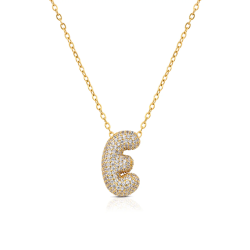 Collana Donna Ops Object OPSCL-1023 in Acciaio Oro Lettera E