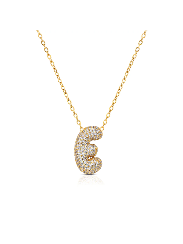 Collana Donna Ops Object OPSCL-1023 in Acciaio Oro Lettera E