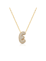 Collana Donna Ops Object OPSCL-1023 in Acciaio Oro Lettera E