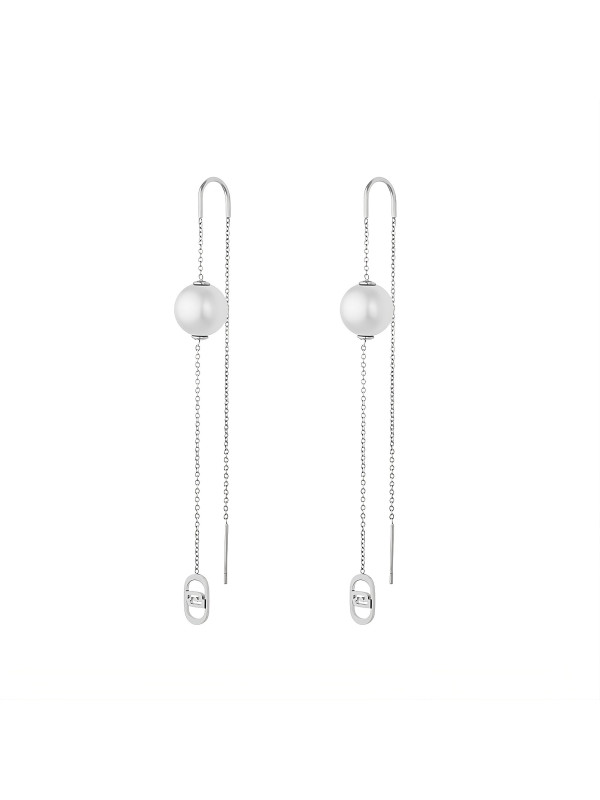 copy of copy of copy of copy of Orecchini Donna Liujo LJ2987 Sfere Pendenti Acciaio Silver