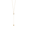 Collana Donna Liujo LJ3010 in Acciaio Oro Catena con Perla 55cm