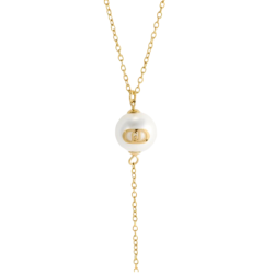 Collana Donna Liujo LJ3010 in Acciaio Oro Catena con Perla 55cm