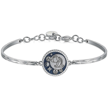 Bracciale Donna Brosway Bhk377 Segno Zodiacale Acquario in Acciaio