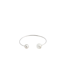 Bracciale Donna Liujo LJ3013 Rigido in Acciaio Silver con Perla