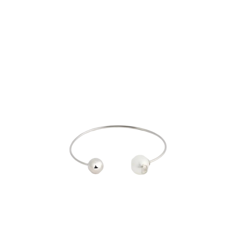 Bracciale Donna Liujo LJ3013 Rigido in Acciaio Silver con Perla
