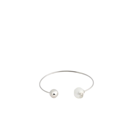 Bracciale Donna Liujo LJ3013 Rigido in Acciaio Silver con Perla
