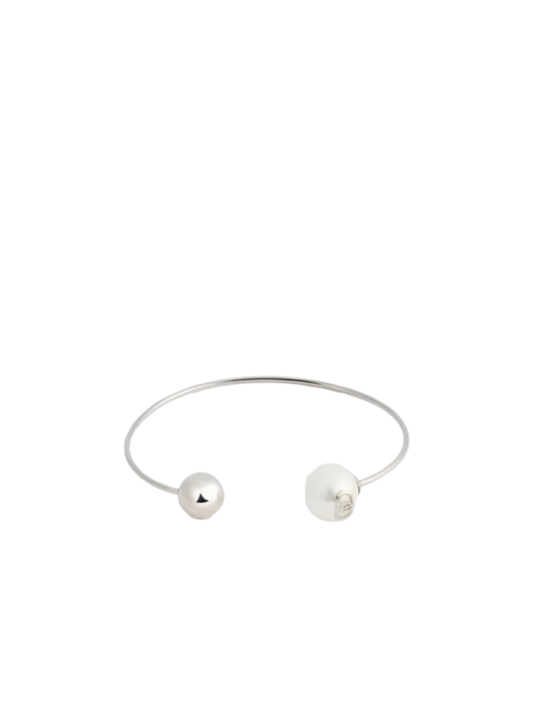 Bracciale Donna Liujo LJ3013 Rigido in Acciaio Silver con Perla