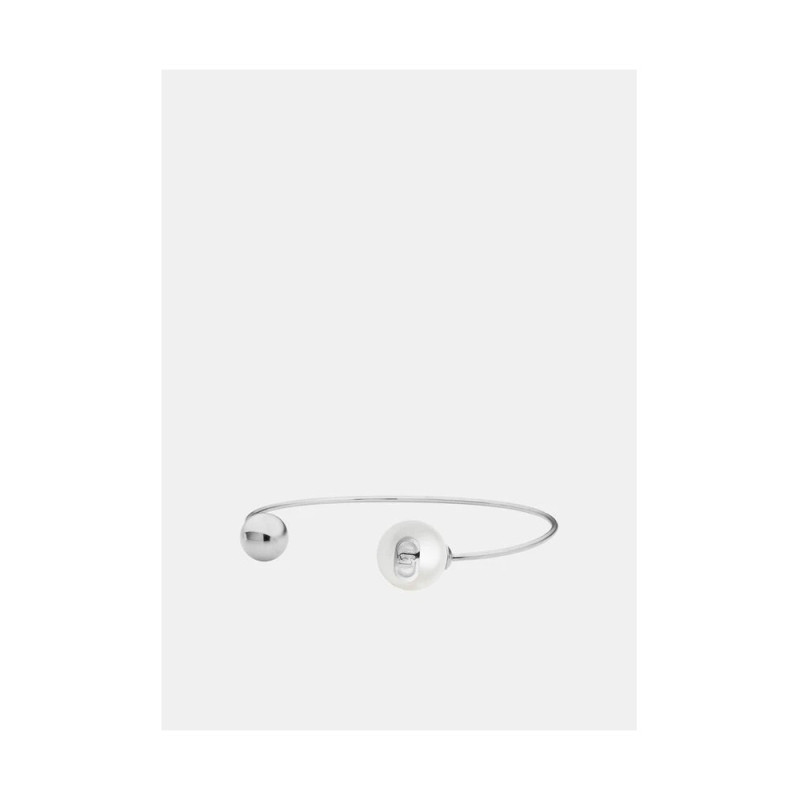 Bracciale Donna Liujo LJ3013 Rigido in Acciaio Silver con Perla