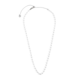 Collana di perle Marlù 2CA0033-W in acciaio, con perline di diametro 4.30 mm