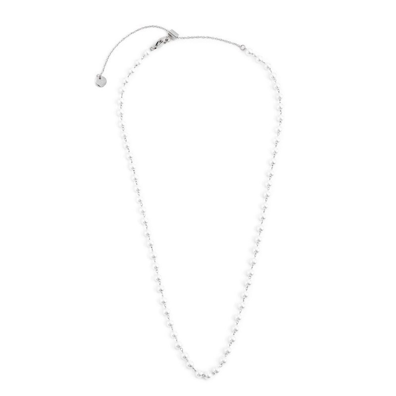 Collana di perle Marlù 2CA0033-W in acciaio, con perline di diametro 4.30 mm Collana di perle Marlù 2CA0033-W in acciaio, con perline di diametro 4.30 mm