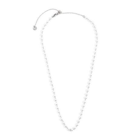 Collana di perle Marlù 2CA0033-W in acciaio, con perline di diametro 4.30 mm