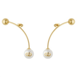 Orecchini Donna Liujo LJ3017 in Acciaio Oro con Perla