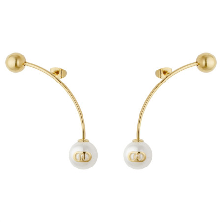 Orecchini Donna Liujo LJ3017 in Acciaio Oro con Perla