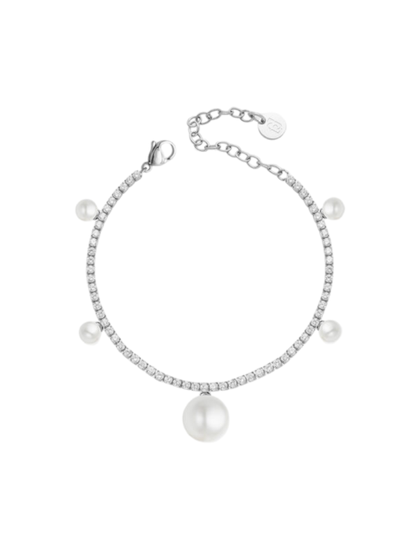 copy of Bracciale Donna Liujo LJ3013 Rigido in Acciaio Silver con Perla