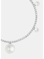 Bracciale Donna Liujo LJ3019 Tennis in Acciaio Silver con Perle