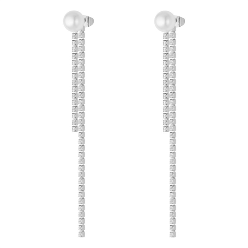 Orecchini Donna Liujo LJ3020 Pendenti In Acciaio Silver