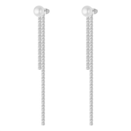 Orecchini Donna Liujo LJ3020 Pendenti In Acciaio Silver