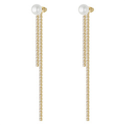 Orecchini Donna Liujo LJ3023 in Acciaio Oro con Perla