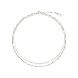 copy of Collana Donna Liujo LJ3021 Tennis Acciaio Oro con Perle