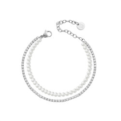 copy of copy of copy of Bracciale Donna Liujo LJ3013 Rigido in Acciaio Silver con Perla