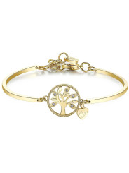 Bracciale da Donna Brosway Chakra BHK400 Mistici con Albero della Vita Oro