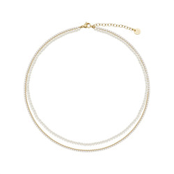 copy of copy of Collana Donna Liujo LJ3021 Tennis Acciaio Oro con Perle