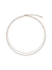 copy of copy of copy of Collana Donna Liujo LJ3021 Tennis Acciaio Oro con Perle
