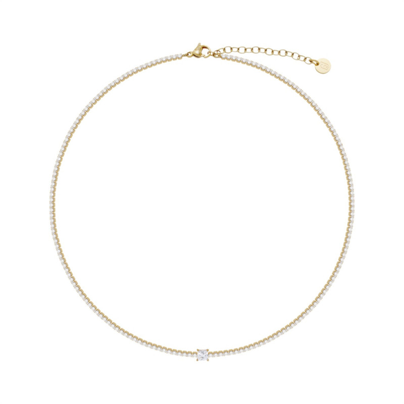 copy of copy of copy of copy of copy of Collana Donna Liujo LJ3021 Tennis Acciaio Oro con Perle