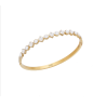 Bracciale Donna Liujo LJ3037 Rigido in Acciaio Oro con Cristalli