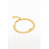Bracciale Donna Liujo LJ3068 Snake in Acciaio Oro
