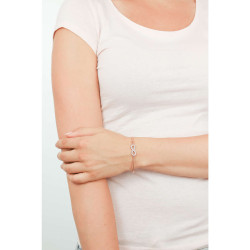 Bracciale Donna Brosway Chakra BHK69 in Acciaio Oro Rosa Infinito con Cristalli