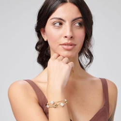 Bracciale Donna Brosway BPC59 Perfect in Acciaio Oro e Perle