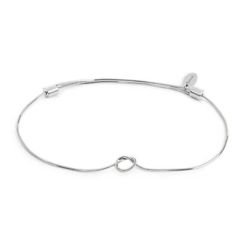 Bracciale Unisex Marlù 25BR0001-M con nodo catena snake Silver