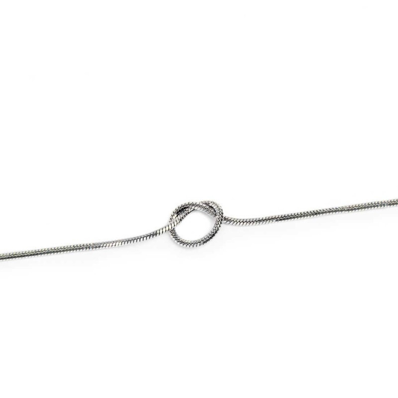 copy of Bracciale Unisex Marlù 25BR0001-M con nodo catena snake Silver