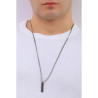 Collana Uomo Brosway Ink BIK113 in Acciaio Colore Nero con Zirconi