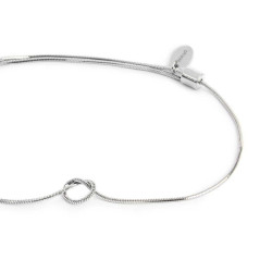 Bracciale Unisex Marlù 25BR0001-S con nodo catena snake Silver