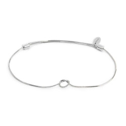 Bracciale Unisex Marlù 25BR0001-S con nodo catena snake Silver